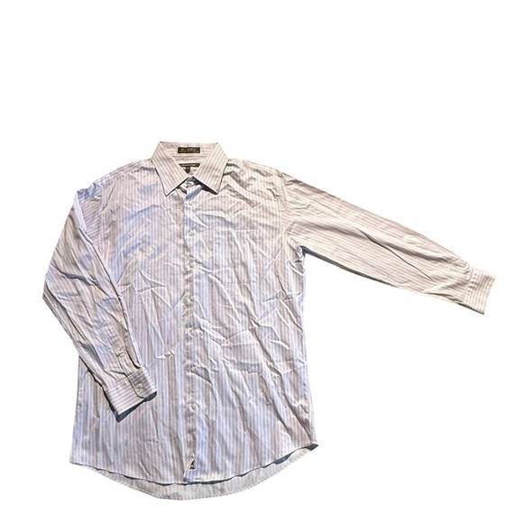 Nordstrom Wrinkle-Free Stripe Shirt 17 34/35 - Picture 2 of 5